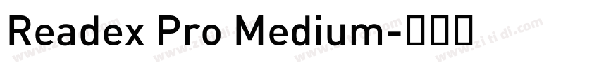 Readex Pro Medium字体转换